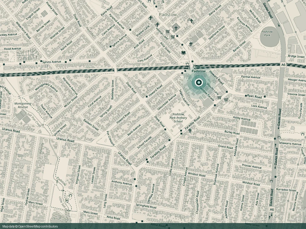 Map showing City Group Legal at 13 Padstow Parade, Padstow